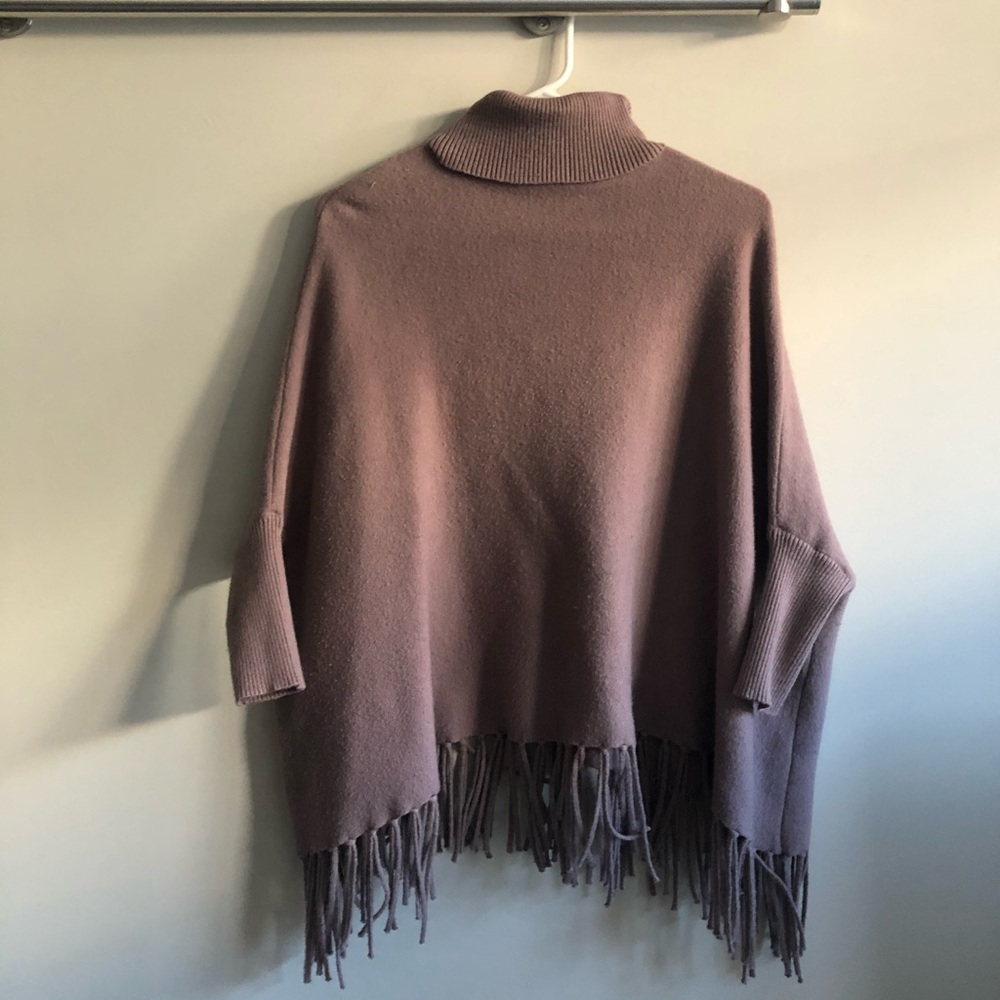 Purple turtleneck